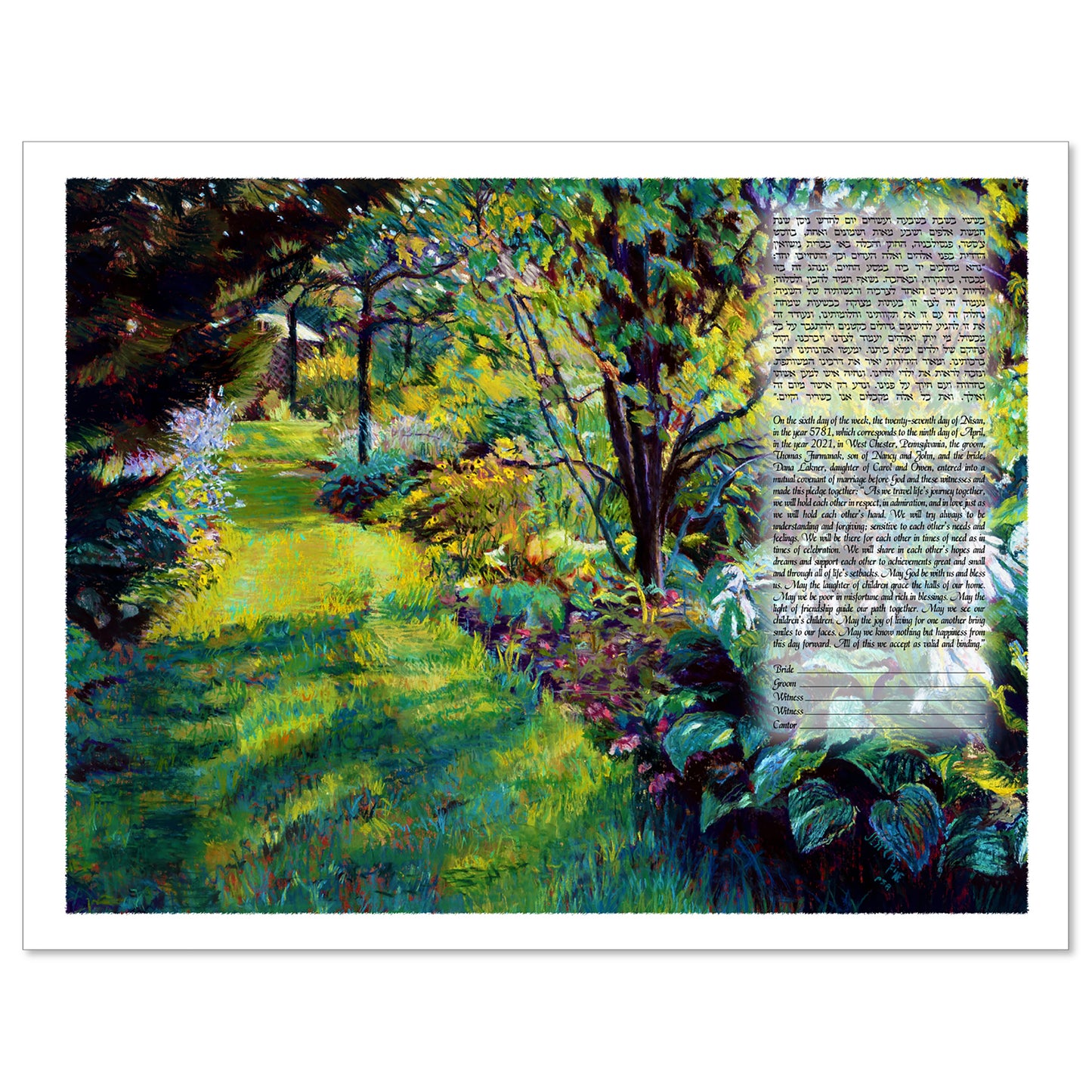 Garden of Dreams Ketubah