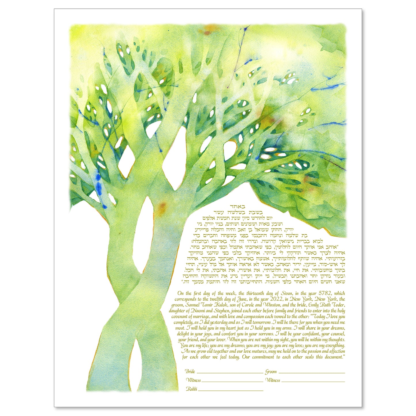 Tree of Life - Delight Ketubah
